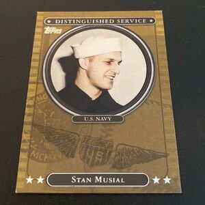 Stan Musial MLB U.S. Navy Distinguished Service Baseball Card